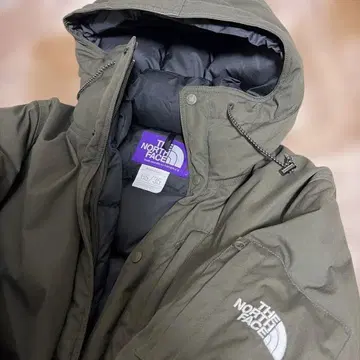 THE NORTH FACE 다운 자켓 L 올리브 퍼플 라벨