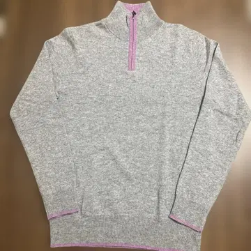 새상품 캐시미어 100% 하프 지퍼 니트