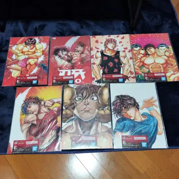 바키 제일복권 E상 클리어 포스터 7장 세트