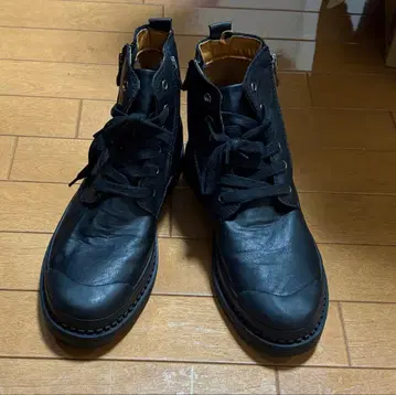 [ 기간 한정 판매 ~1/12까지 ] 레이스업 사이드 지퍼 밀리터리 부츠