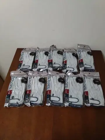 시몬 가죽 장갑 소가죽 매직식 L 사이즈 10켤레 프로 사양