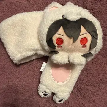 앙스타 사쿠마 레이 화이트 베어 머플러