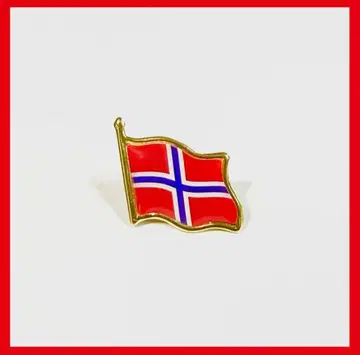 노르웨이 오사카 간사이 만박 2025 스태프 핀 배지