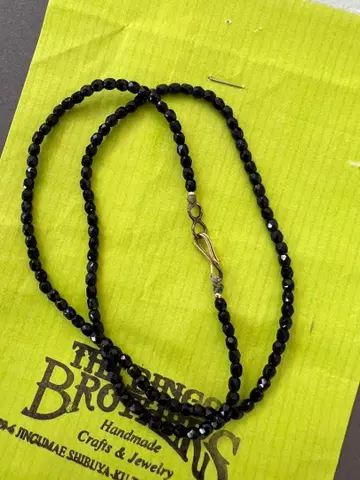 빙고 브라더스 블랙 비즈 목걸이