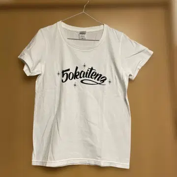 더 50회전즈 로고T셔츠 화이트