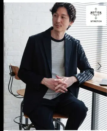 기간 한정 가격 모션 테크 자켓 팬츠 셋업 네이비