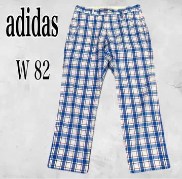 새상품급 아디다스 남성용 골프 체크 패턴 팬츠 W 82