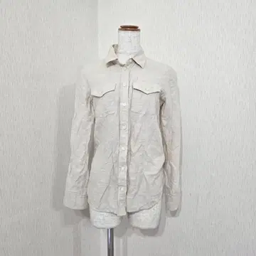 바나나리퍼블릭 소프트 워시 린넨코튼 셔츠 베이지 XS