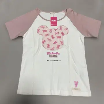 PINK HOUSE 곰 미키 반팔 T셔츠 콜라보