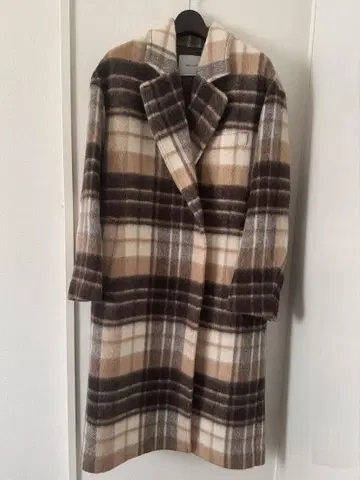 [엘리오폴] 체크 무늬 체스터 코트