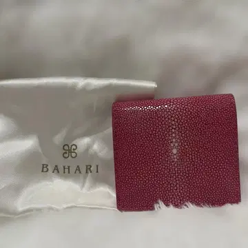 BAHARI 접이식 지갑 핑크