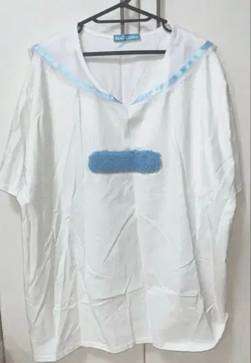 maonosuke 세일러 t셔츠 원피스 서브컬쳐 스카이블루