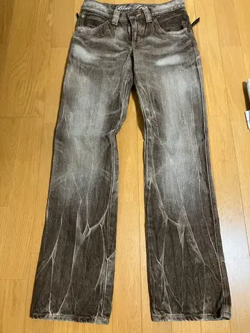 EDWIN 블루 트립 503 블루 트립 브라운 스트레이트 데님