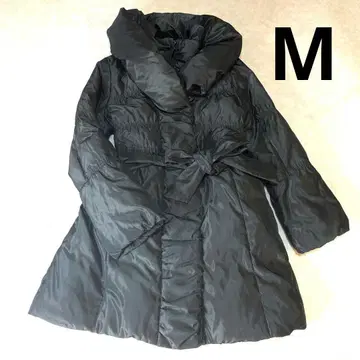 새상품급 noage 노아제 다운 코트 그레이 블랙 A라인 셔링