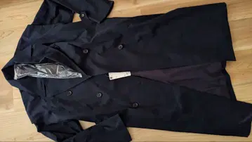 GU 네이비 트렌치코트 더블 버튼 2way 새상품 미사용 택 포함