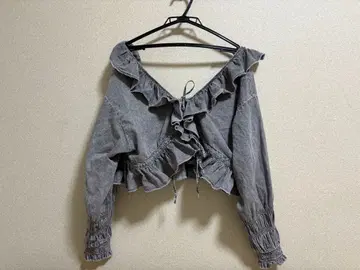 프릴 볼레로 블라우스 니코앤드