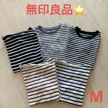 무인양품 보더 티셔츠 5장 세트