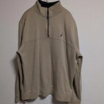 Nautica 노티카 하프 지퍼 맨투맨 베이지 L 구제 의류