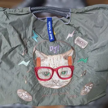 BaII&Chain, 고양이, 자수, 에코백, 토트백