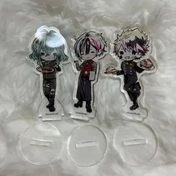 악마 고양이 그래프 아트 아크릴 스탠드 벨리안 로노 바스틴 세트