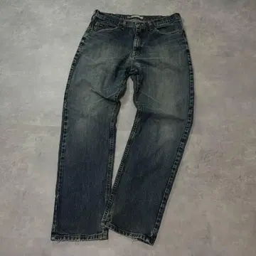 00's Lee 리 레귤러 스트레이트 데님 W34 밑단 데미지 페이드