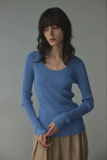 BLACK BY MOUSSY washable round neck tops