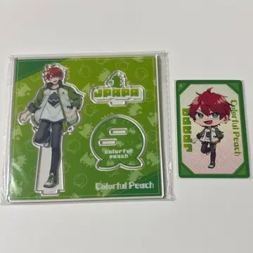 컬러풀 피치 카라피치 컬렉션 아크릴 스탠드 혜택 트레이딩 카드 쟈파파