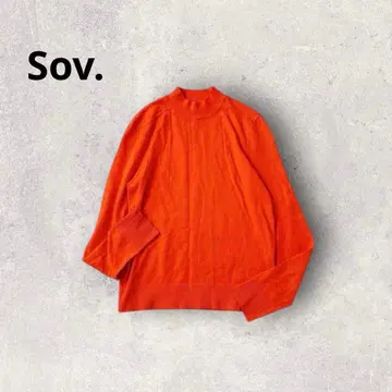 소브 스웨터 풀오버 니트 하이넥 상의 심플 캐주얼