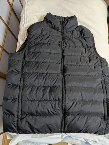 무인양품 블랙 다운 베스트 L 사이즈