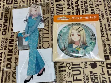 시노자와 히로 아크릴 스탠드 [ 학원 아이돌 마스터 ] 와 글리터 캔뱃지