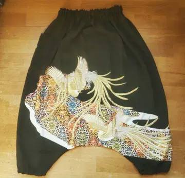 기모노 리메이크 사루엘 팬츠