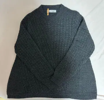 B:MING by BEAMS 케이블 니트 스웨터 그레이