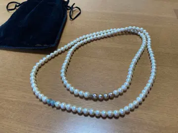 코튼 펄 목걸이 파우치 포함