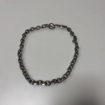 실버 스테인리스 스틸 체인 목걸이