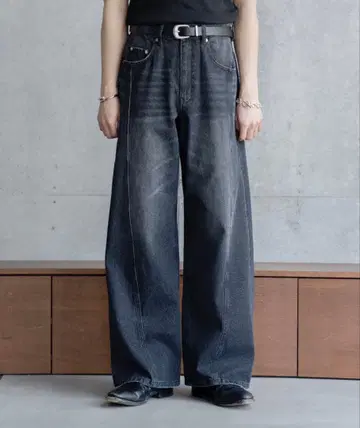 SINSS Switching over denim S 사이즈 블랙