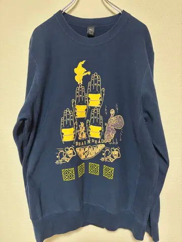 BRAIND DEAD 네이비 맨투맨 L 사이즈