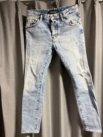 DSQUARED2 스케이터 데미지 데님 44 빅 택