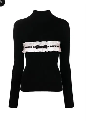 JILTU 프티 프릴 니트 (블랙/블랙) 1회 착용