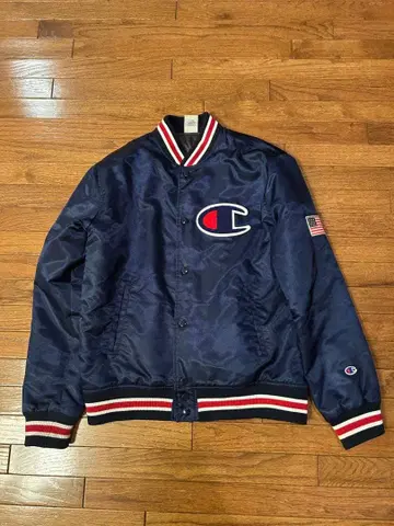Champion 바시티 자켓 네이비 사이즈 M