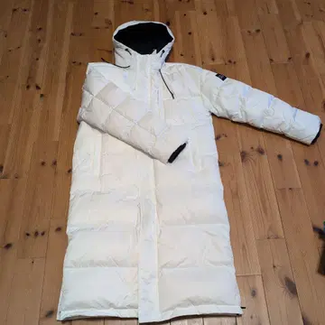 GAP 화이트 롱 다운 자켓 M