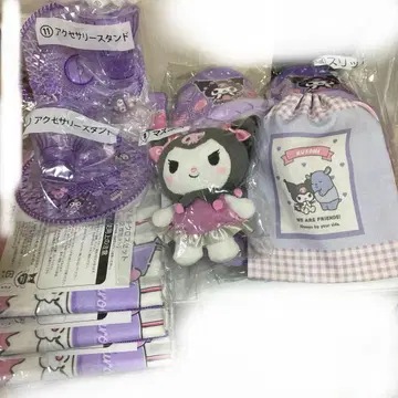 쿠로미 굿즈 복권 경품 묶음 판매 봉제 인형 슬리퍼