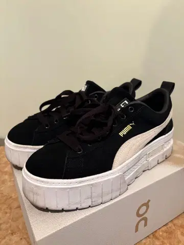 PUMA 플랫폼 스니커즈 블랙 24.5