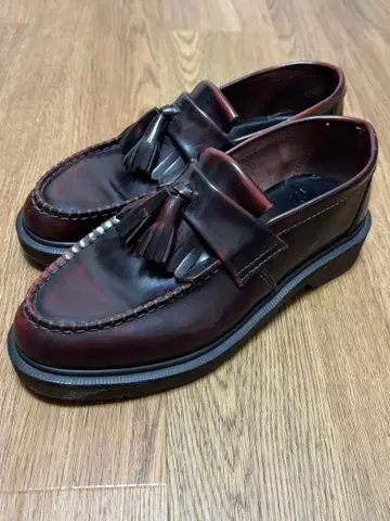 [컨디션 최상] 닥터마틴 에이드리안 로퍼 체리레드 UK5