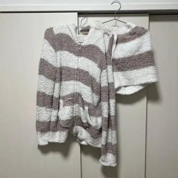 젤라또피케 룸웨어 셋업 브라운 보더 2세트