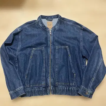 GAP 울트라 소프트 데님 크롭 봄버 자켓 M