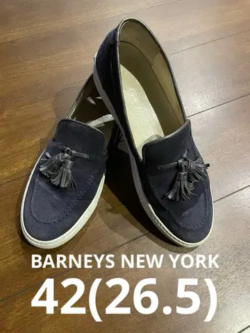 BARNEYS NEWYORK 바니스뉴욕 슬립온 26.5 네이비