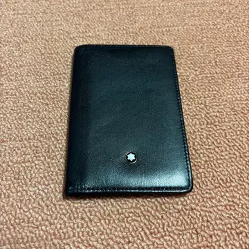 몽블랑 블랙 가죽 명함지갑
