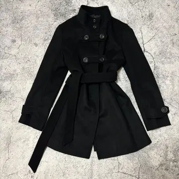 y2k 00s 스탠드 카라 울 코트 나폴레옹 재킷풍 고스
