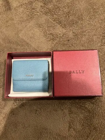 BALLY 3단 폴더형 지갑 라이트 블루