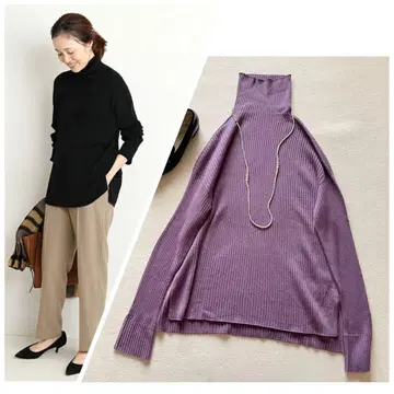 거의 새상품 SLOBE IENA 홀 가먼트 립 터틀 풀오버